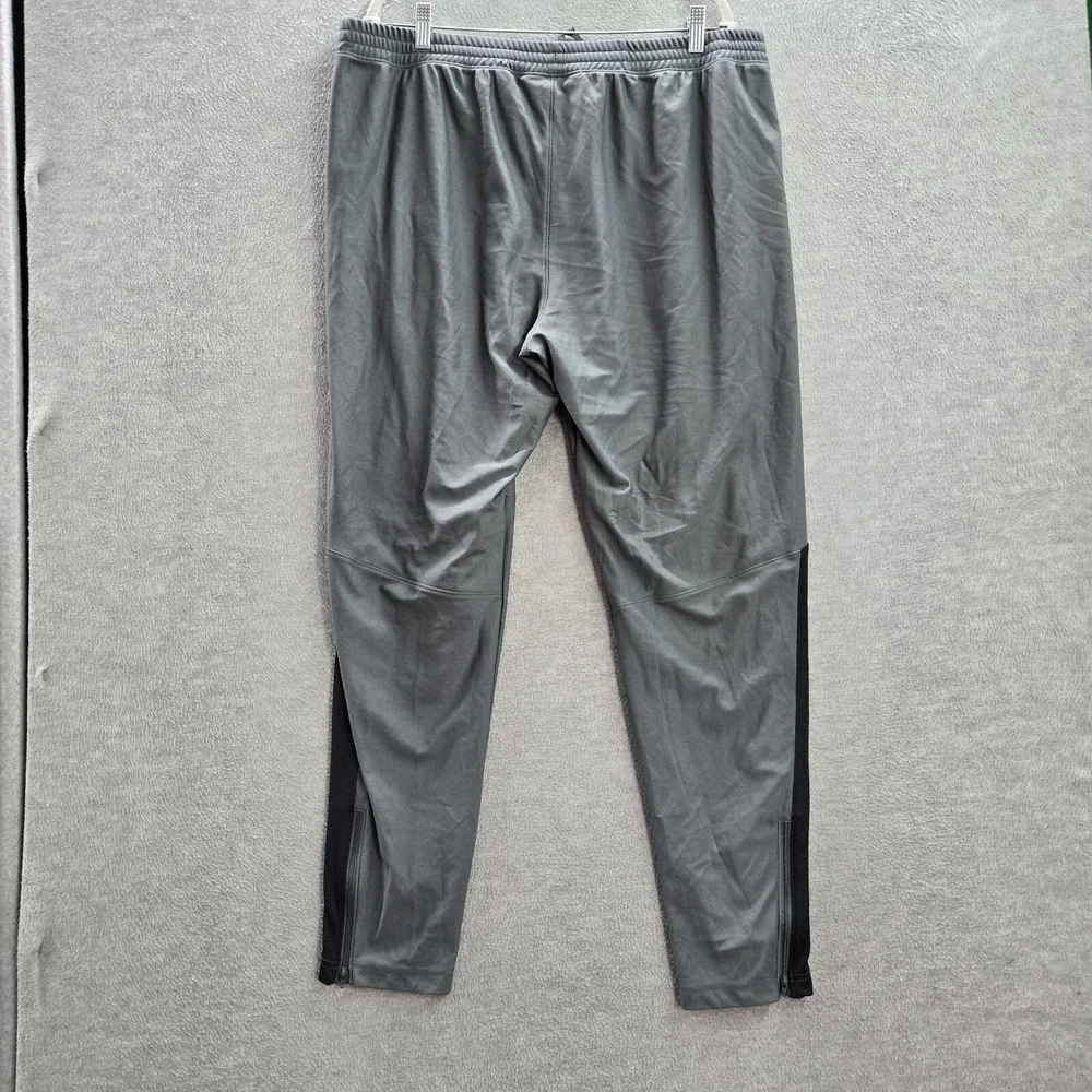 Under Armour Men Activewear Track Pants 2XL‎ Gray Colorblock Fitted Drawstring